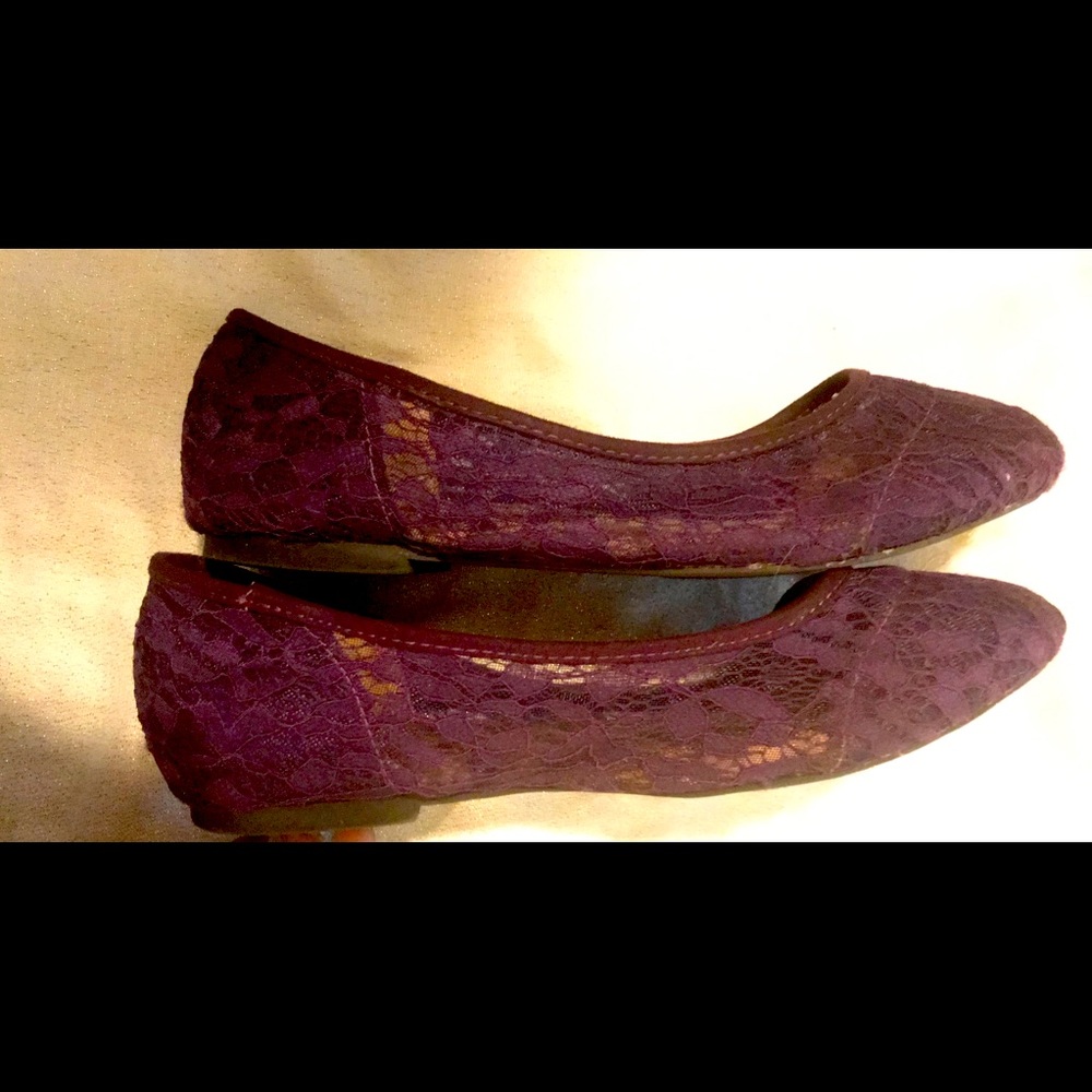 Torrid Purple lace flats